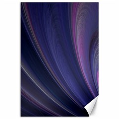 Purple Fractal Canvas 12  X 18   by Simbadda