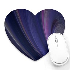 Purple Fractal Heart Mousepads by Simbadda