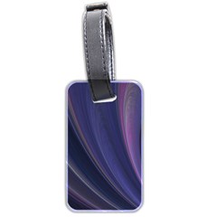 Purple Fractal Luggage Tags (two Sides) by Simbadda