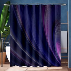 Purple Fractal Shower Curtain 60  X 72  (medium)  by Simbadda