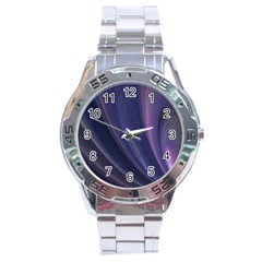 Purple Fractal Stainless Steel Analogue Watch by Simbadda