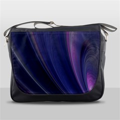 Purple Fractal Messenger Bags by Simbadda