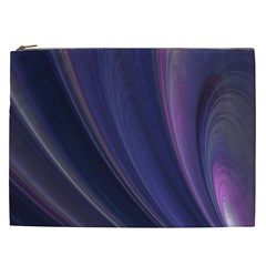 Purple Fractal Cosmetic Bag (xxl)  by Simbadda