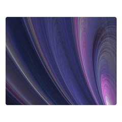 Purple Fractal Double Sided Flano Blanket (large)  by Simbadda