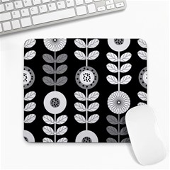 Floral Pattern Seamless Background Large Mousepads by Simbadda