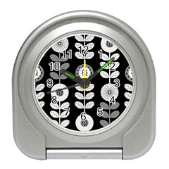 Floral Pattern Seamless Background Travel Alarm Clocks