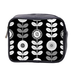 Floral Pattern Seamless Background Mini Toiletries Bag 2-side by Simbadda