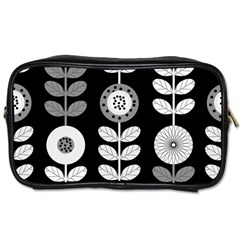 Floral Pattern Seamless Background Toiletries Bags 2-side by Simbadda