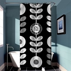 Floral Pattern Seamless Background Shower Curtain 36  X 72  (stall)  by Simbadda