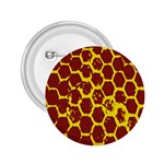 Network Grid Pattern Background Structure Yellow 2.25  Buttons Front