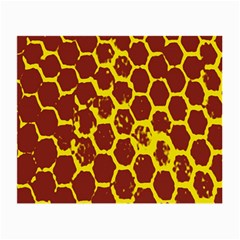 Network Grid Pattern Background Structure Yellow Small Glasses Cloth by Simbadda