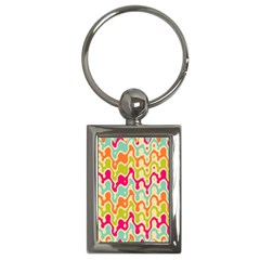 Abstract Pattern Colorful Wallpaper Key Chains (rectangle)  by Simbadda