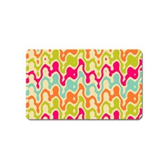 Abstract Pattern Colorful Wallpaper Magnet (name Card) by Simbadda