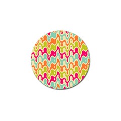 Abstract Pattern Colorful Wallpaper Golf Ball Marker by Simbadda