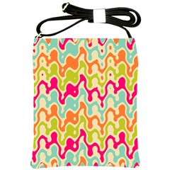 Abstract Pattern Colorful Wallpaper Shoulder Sling Bags by Simbadda