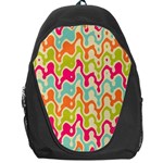 Abstract Pattern Colorful Wallpaper Backpack Bag Front