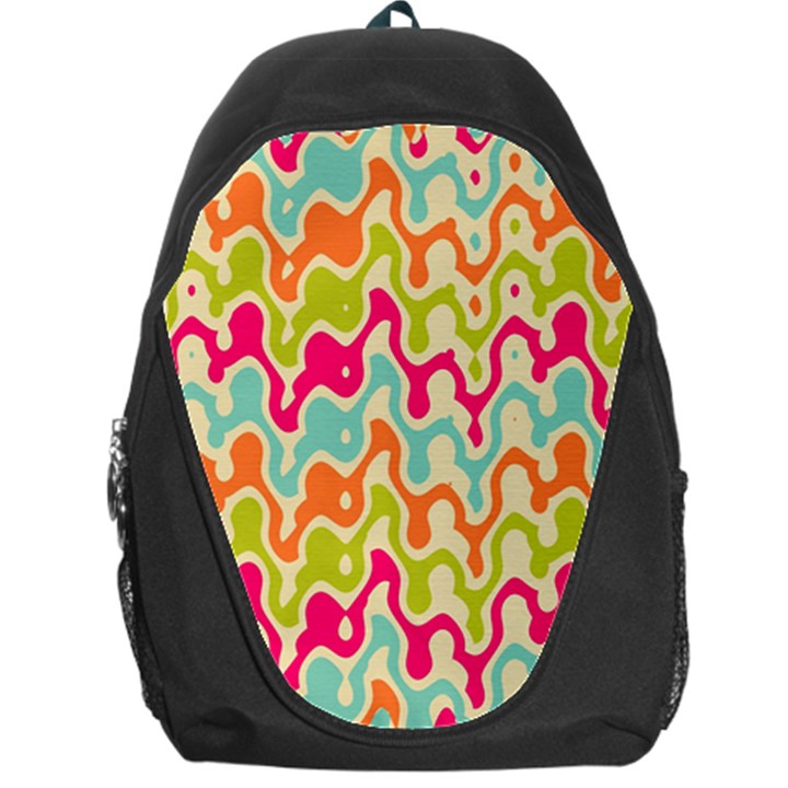 Abstract Pattern Colorful Wallpaper Backpack Bag