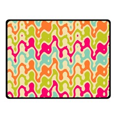 Abstract Pattern Colorful Wallpaper Double Sided Fleece Blanket (small)  by Simbadda