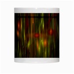 Fractal Rain White Mugs Center