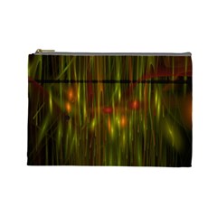 Fractal Rain Cosmetic Bag (large)  by Simbadda