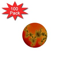 Decorative Fractal Spiral 1  Mini Buttons (100 Pack)  by Simbadda