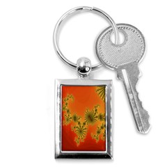 Decorative Fractal Spiral Key Chains (rectangle)  by Simbadda