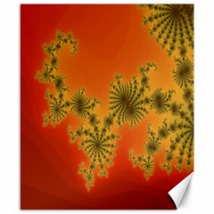 Decorative Fractal Spiral Canvas 8  X 10  by Simbadda