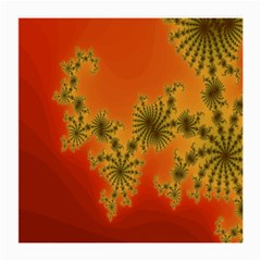 Decorative Fractal Spiral Medium Glasses Cloth (2-side) by Simbadda