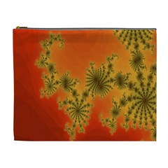 Decorative Fractal Spiral Cosmetic Bag (xl)