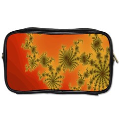 Decorative Fractal Spiral Toiletries Bags 2-side by Simbadda