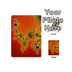 Decorative Fractal Spiral Playing Cards 54 (mini)  by Simbadda