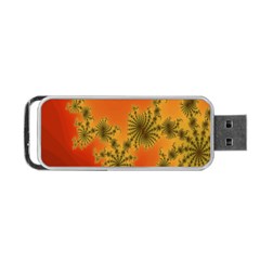 Decorative Fractal Spiral Portable Usb Flash (two Sides) by Simbadda