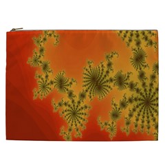 Decorative Fractal Spiral Cosmetic Bag (xxl)  by Simbadda