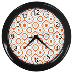 Pattern Background Abstract Wall Clocks (black) by Simbadda