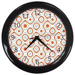 Pattern Background Abstract Wall Clocks (Black) Front