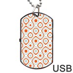 Pattern Background Abstract Dog Tag USB Flash (One Side) Front