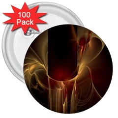 Fractal Image 3  Buttons (100 Pack)  by Simbadda