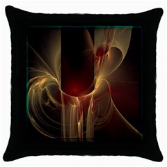 Fractal Image Throw Pillow Case (black) by Simbadda