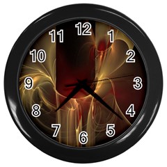 Fractal Image Wall Clocks (black) by Simbadda