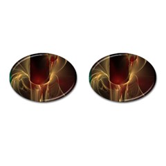 Fractal Image Cufflinks (oval) by Simbadda