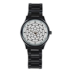 Grillage Stainless Steel Round Watch by Simbadda