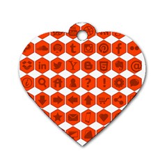 Icon Library Web Icons Internet Social Networks Dog Tag Heart (two Sides) by Simbadda