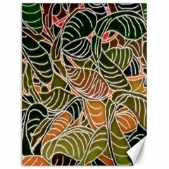 Floral Pattern Background Canvas 18  X 24   by Simbadda