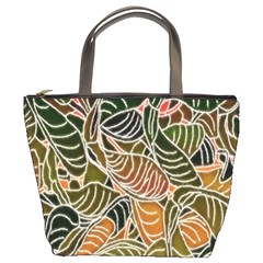 Floral Pattern Background Bucket Bags by Simbadda