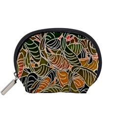 Floral Pattern Background Accessory Pouches (small)  by Simbadda