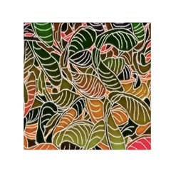 Floral Pattern Background Small Satin Scarf (square) by Simbadda