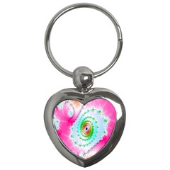 Decorative Fractal Spiral Key Chains (heart) 