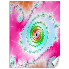 Decorative Fractal Spiral Canvas 36  X 48   by Simbadda