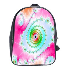 Decorative Fractal Spiral School Bags(large)  by Simbadda