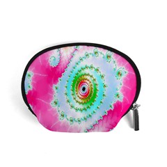 Decorative Fractal Spiral Accessory Pouches (small)  by Simbadda